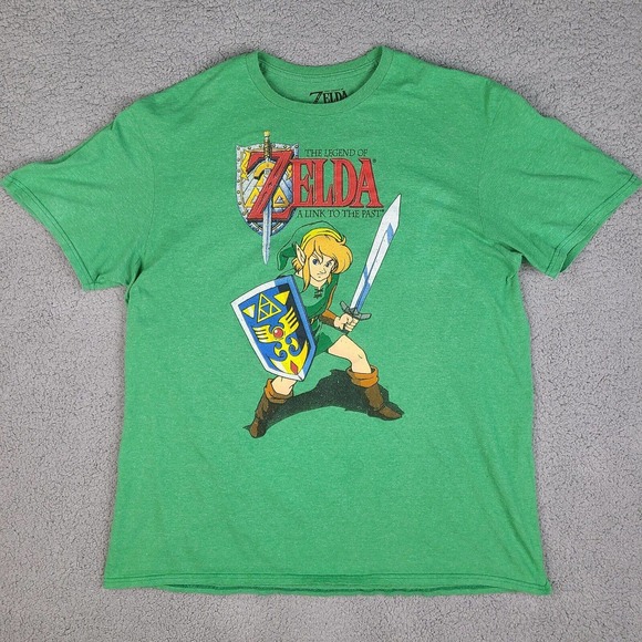 The Legend Of Zelda T-Shirt Men's 2019 XL Green‎ Official Nintendo NES Retro - Picture 1 of 9
